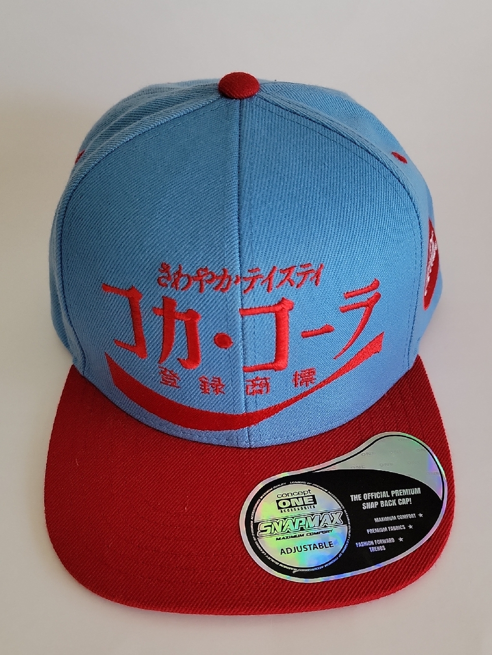 COCA-COLA JAPANESE BLUE WOOL SNAPBACK CAP